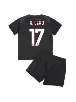AC Milan Rafael Leao #17 Heimtrikotsatz für Kinder 2022-23 Kurzarm (+ Kurze Hosen)